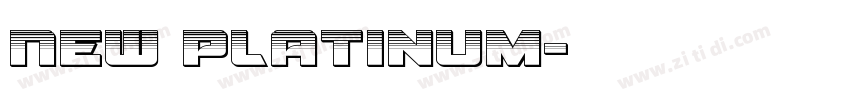 New Platinum字体转换